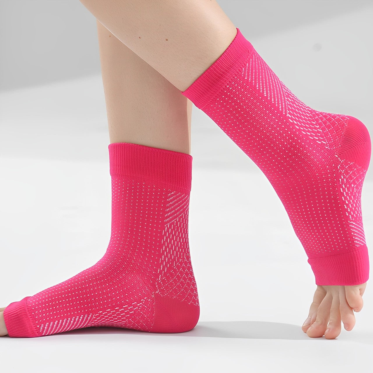 QuickRelief Short Compression Socks - Soothing Support for Foot Discomfort